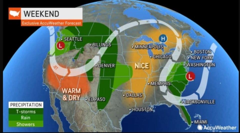 The 2023 Memorial Day weekend weather forecast for the U.S.