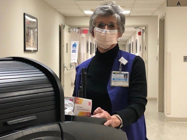 Susan Corsini, lead housekeeper at Community Medical Center in Toms River, was one of the first employees to receive the COVID-19 vaccine.