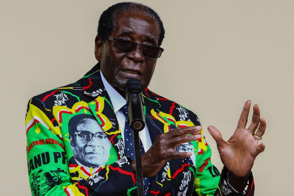 Robert Mugabe,&nbsp;president&nbsp;of Zimbabwe until November 2017, had ruled for nearly four decades.&nbsp; (Photo: JEKESAI NJIKIZANA via Getty Images)