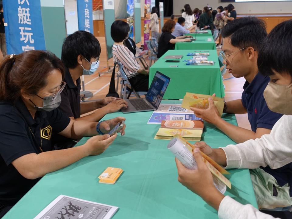 運動產業夯，樹德科大舉辦休運產業就業媒合。（圖：樹德科大提供）
