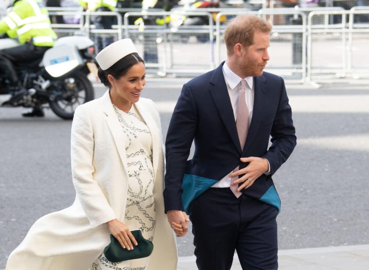 Der Herzog und die Herzogin von Sussex beim Commonwealth Day Service [Foto: PA]