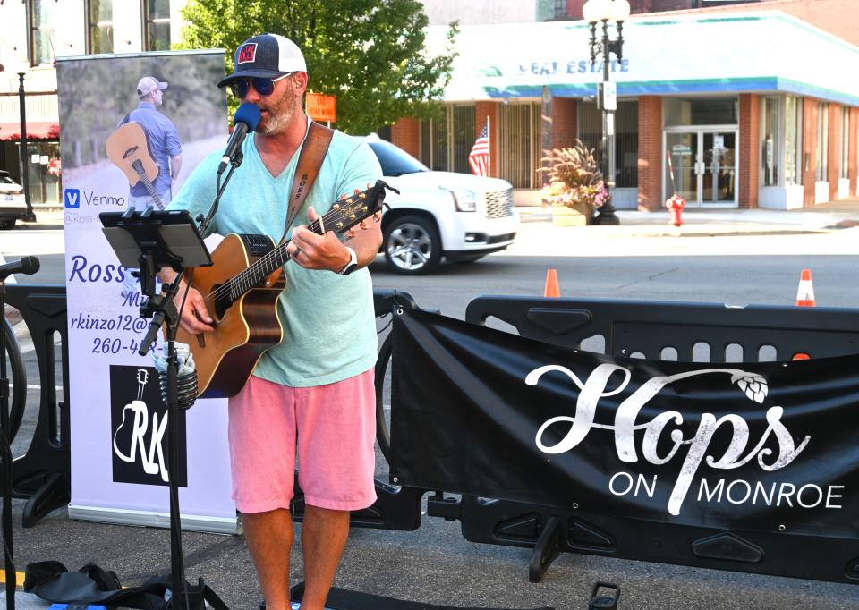 Ross Kinsey entertained at Hops On Monroe in 2022.