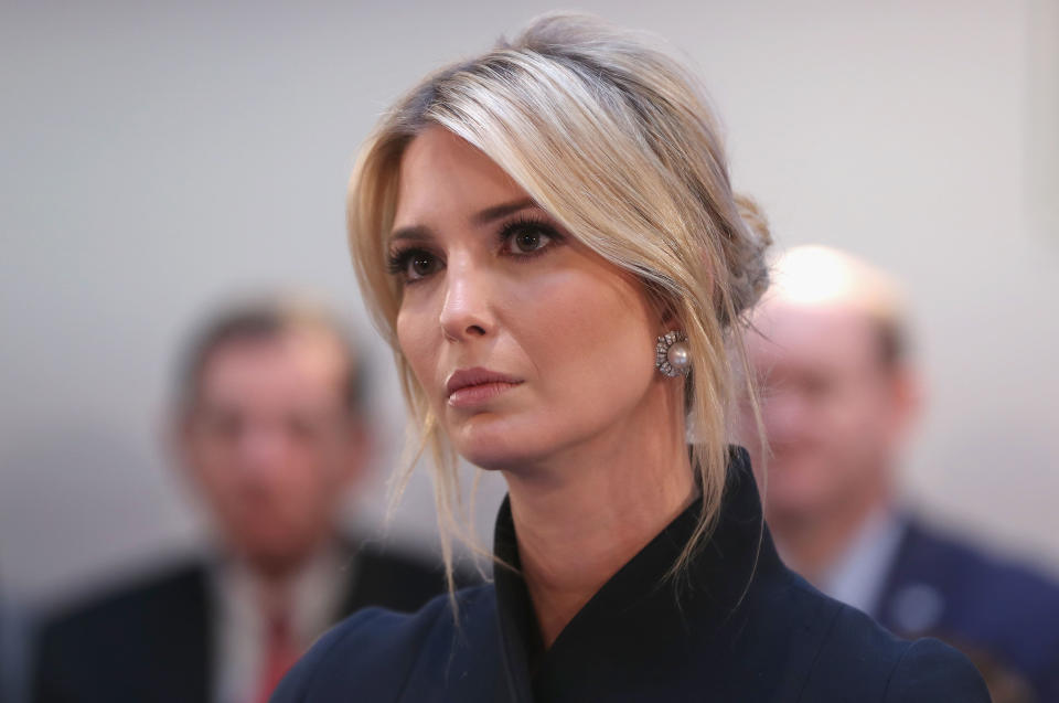 The first daughter condemned “this evil” in a Friday morning tweet. (Photo: Alexandra Beier/Getty Images)