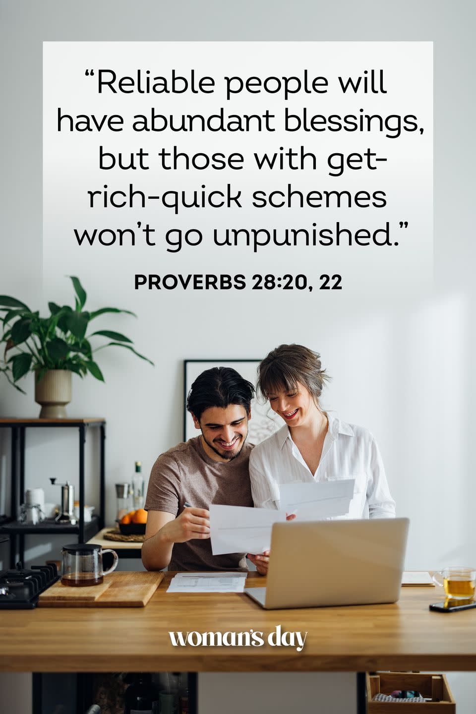 bible verses about money proverbs 28 20