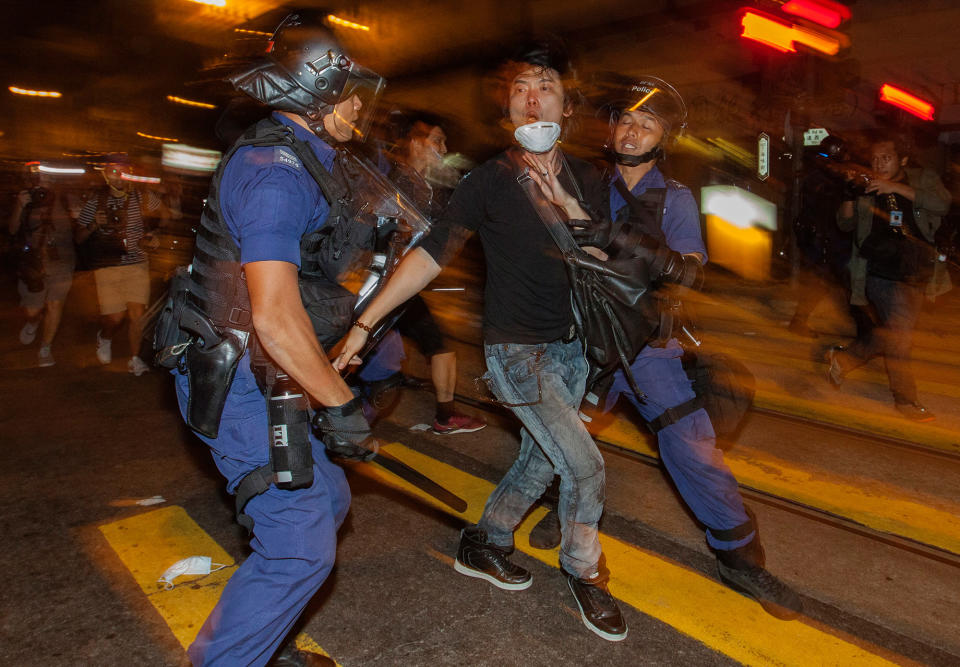 Hong Kongers protest China government’s interpretation of Basic Law