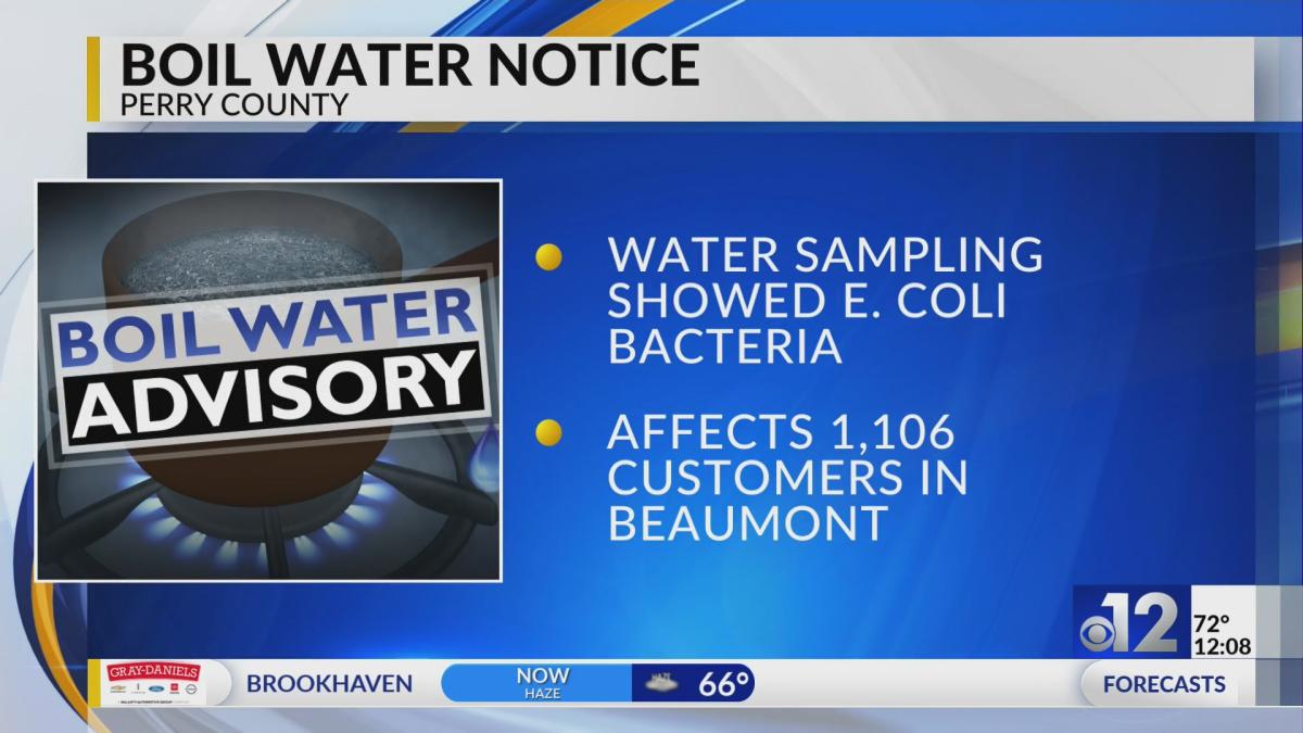 Beaumont under boil water notice due to E. coli