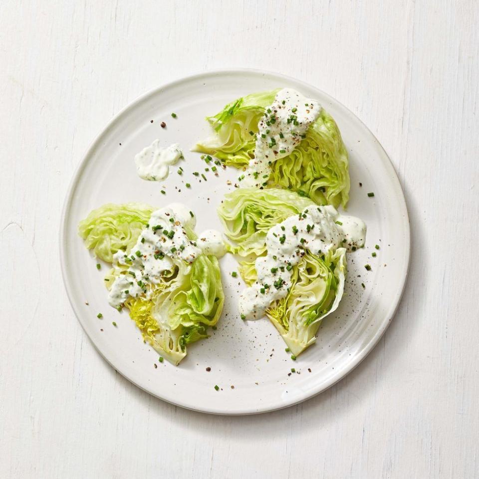 Wedge Salad with Creamy Herb Dressing