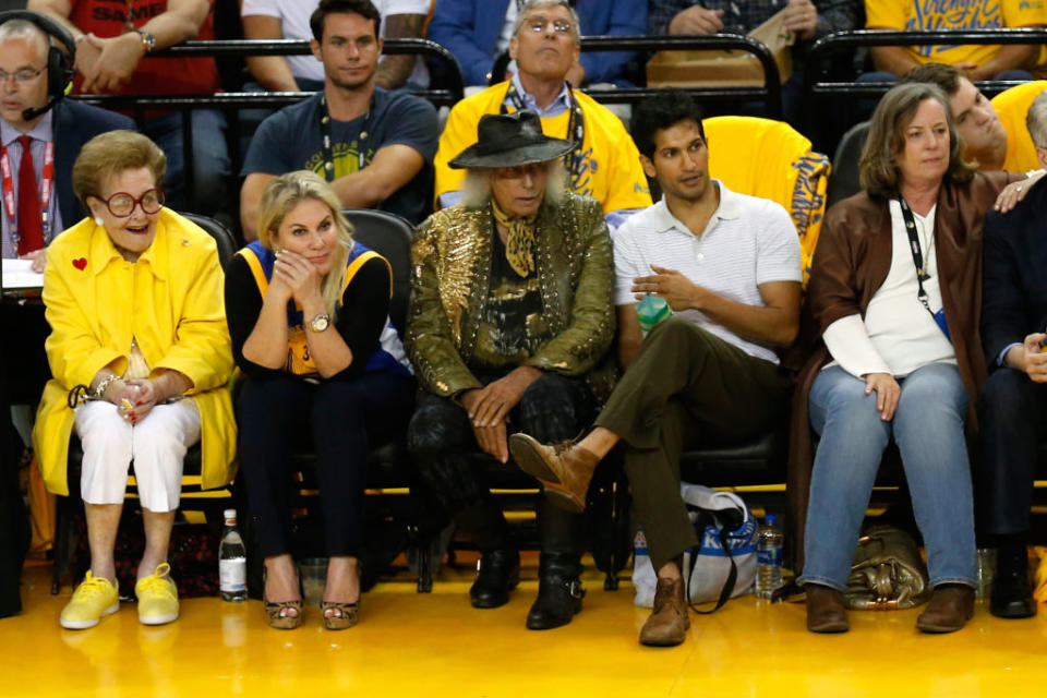 Jimmy Goldstein is seen courtside in Game 1 of the 2018 NBA Finals<span class="copyright">Lachlan Cunningham/Getty Images</span>