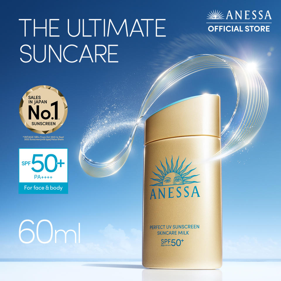 ANESSA Perfect UV Sunscreen Skincare Milk 60ML. (Photo: Lazada SG)