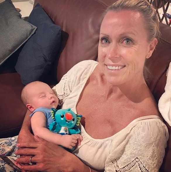 Back in March, Lisa’s daughter Morgan gave birth to a baby boy with her husband Ryan Gruell, making the 56-year-old a grandmother for the first time. Source: Instagram/lisacurry