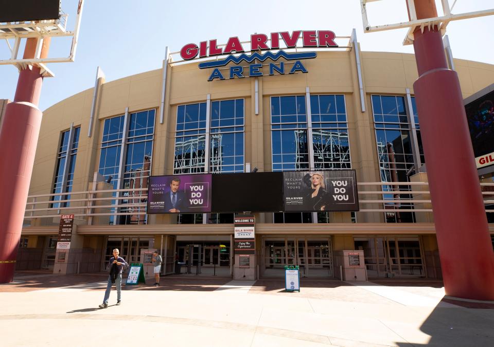 The Gila River Arena in Glendale on September 20, 2021.