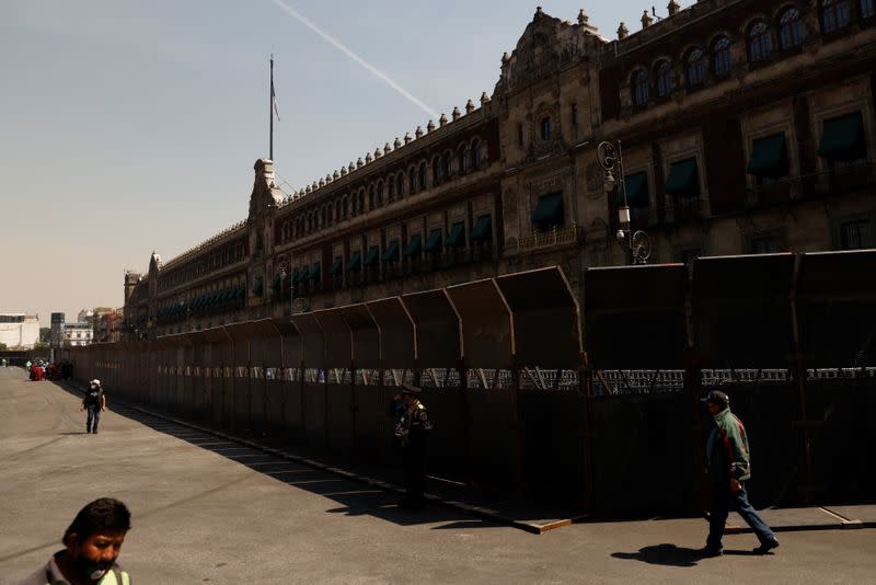 Mexico City erects barricades ahead of expected violence in Women's Day march