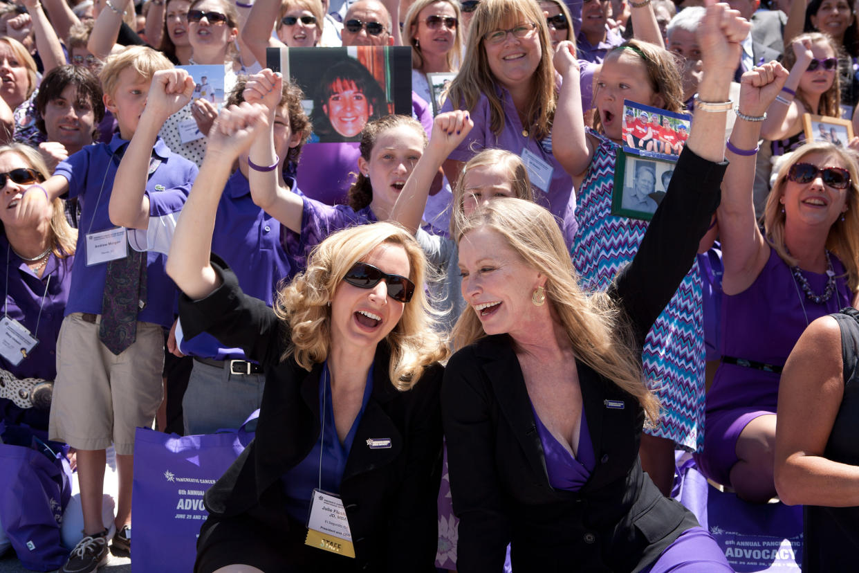 Fleshman and Niemi advocate for increased federal research funding for pancreatic cancer on Capitol Hill. (Courtesy Pancreatic Cancer Action Network)