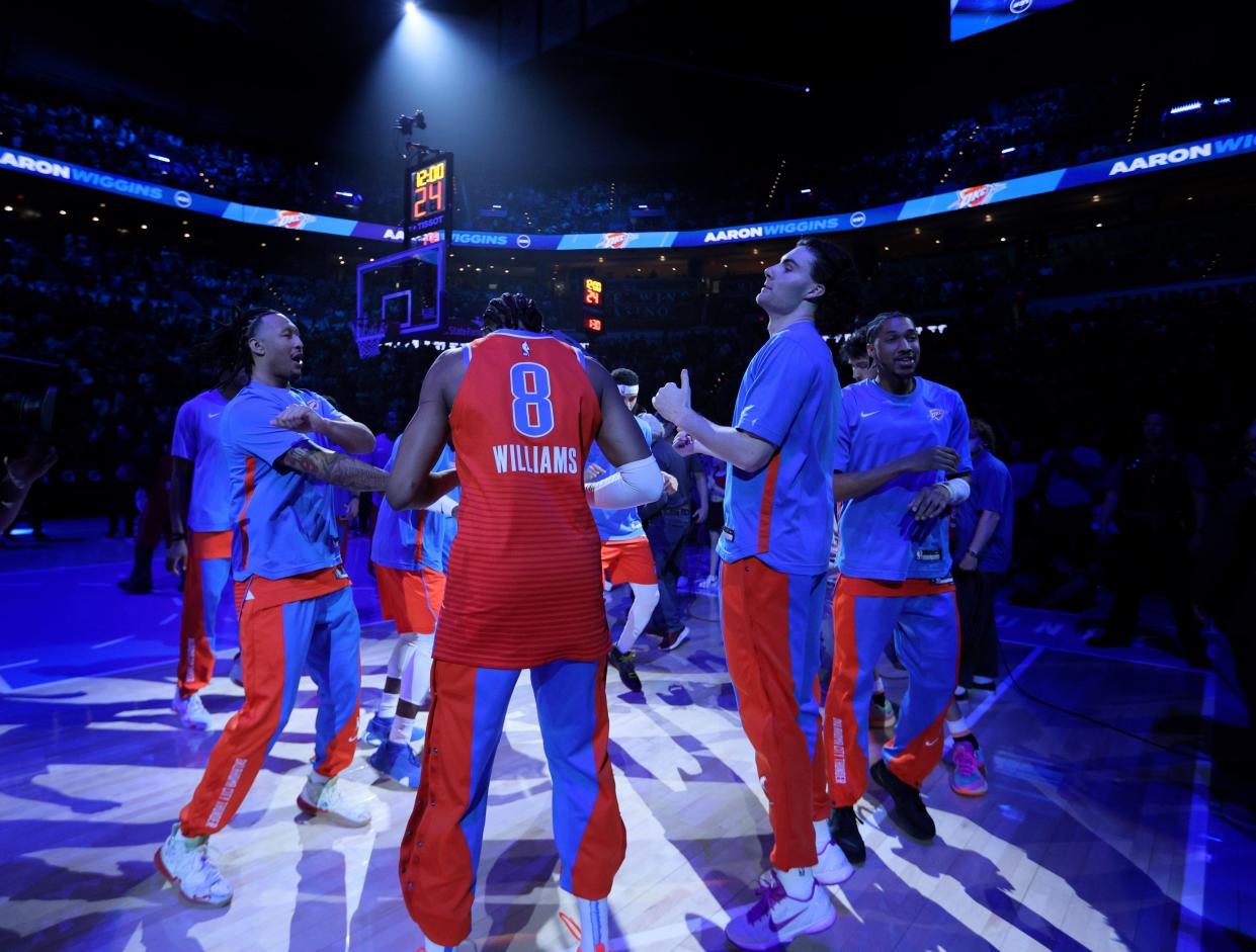 The Thunder gets ready to take on the Suns on Friday at Paycom Center.