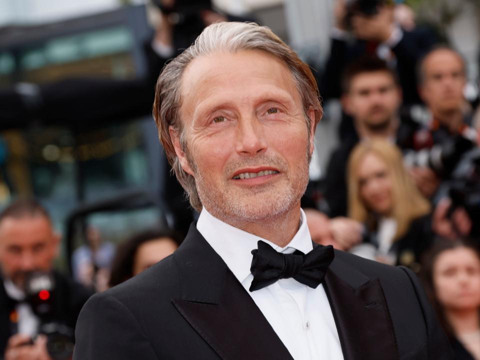 Mads Mikkelsen in a tuxedo at the 2023 Cannes Film Festival