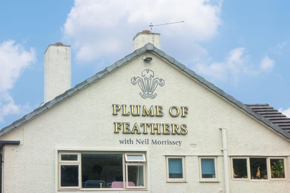 The Plumb of Feathers pub at Barlaston Staffordshire co owned by actor  Neil Morrissey