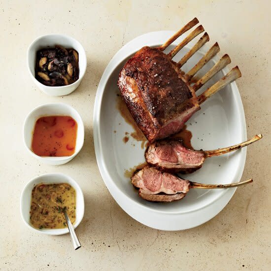 Rack of Lamb with MustardShallot Sauce