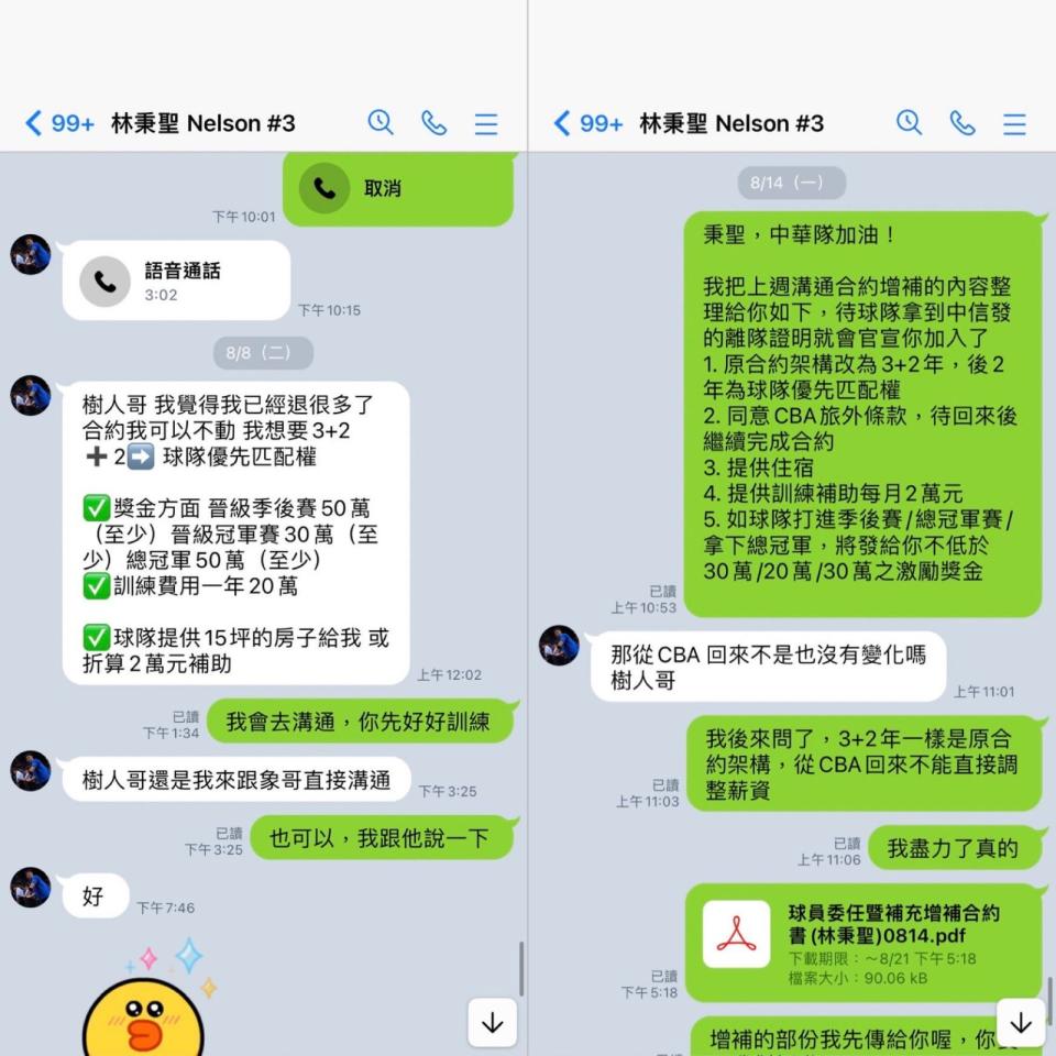 攻城獅曾公布與林秉聖談約細節。攻城獅提供