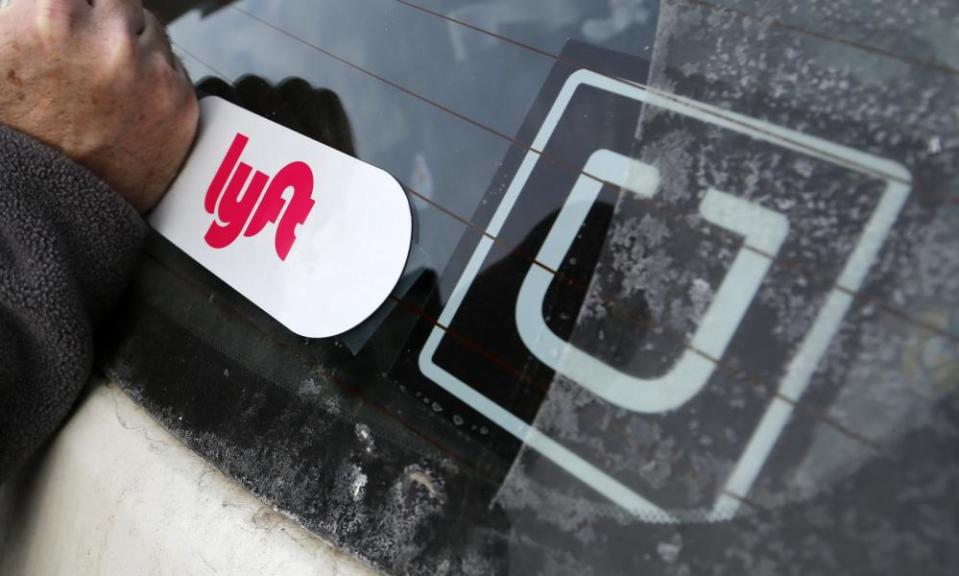 lyft and uber logos