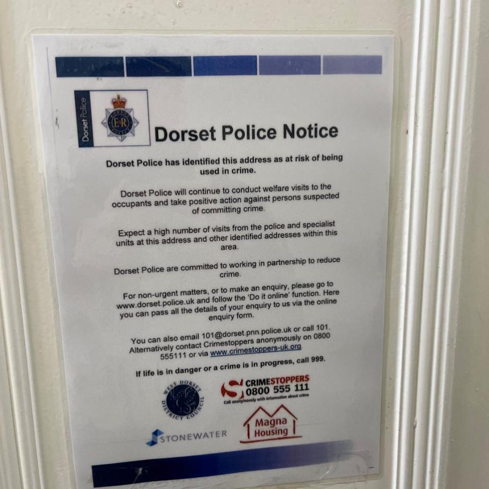 Dorset Echo: Dorset Police notice