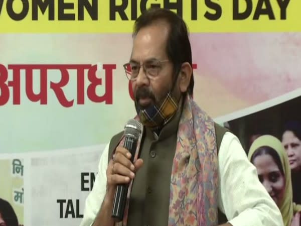 Minister for Minority Affairs Mukhtar Abbas Naqvi. (Photo/ ANI)