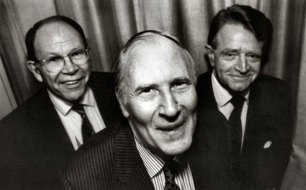 Roger Bannister with Chris Brasher and Chris Chataway