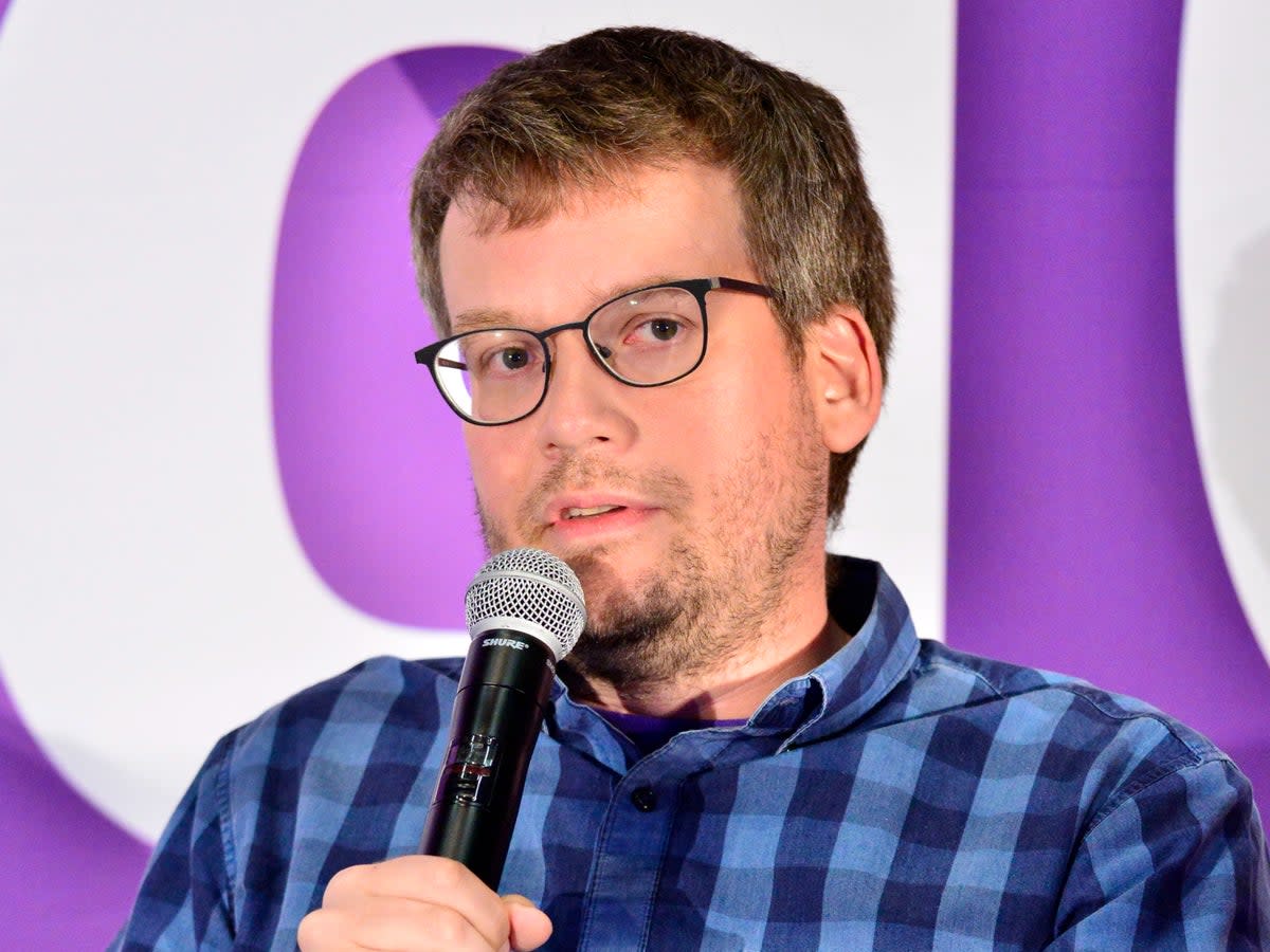 John Green attends VidCon 2019 at Anaheim Convention Center on 13 July 2019 in Anaheim, California (Jerod Harris/Getty Images)