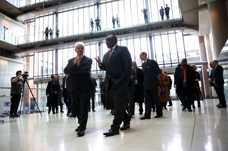 South African President Ramaphosa visits the UK