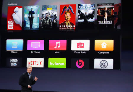 Apple CEO Tim Cook speaks during an Apple event in San Francisco, California March 9, 2015. REUTERS/Robert Galbraith