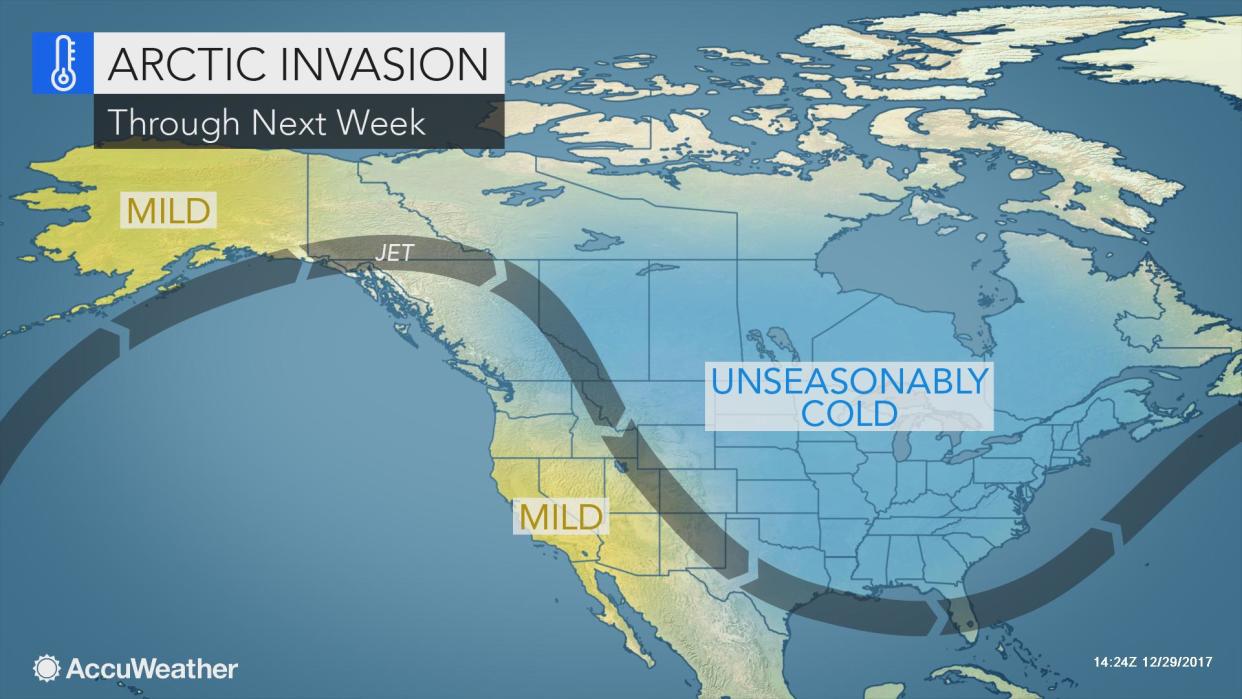 Arctic invasion across North America/AccuWeather