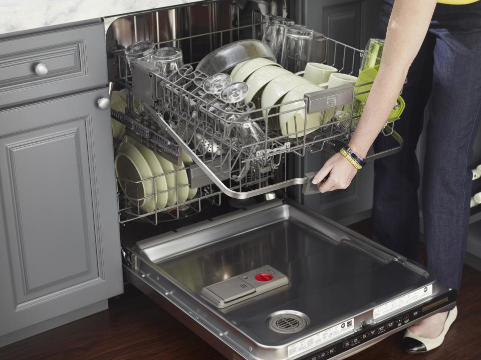 This undated product image released by Kenmore shows a Kenmore Elite Dishwasher 12793 with 360 Degree Powerwash Plus, available in stores by late May 2013. (AP Photo/Kenmore)