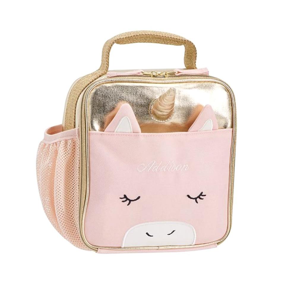 <p><a href="https://go.redirectingat.com?id=74968X1596630&url=https%3A%2F%2Fwww.potterybarnkids.com%2Fproducts%2Femily-and-meritt-blush-unicorn-lunch-bag%2F%3Fcm_src%3DWsiPip1%26recstrat%3DView-View-1%257CMETA-GRP-CAT-AFF&sref=https%3A%2F%2Fwww.redbookmag.com%2Fabout%2Fg44674686%2Fcool-lunch-boxes-for-kids%2F" rel="nofollow noopener" target="_blank" data-ylk="slk:Shop Now;elm:context_link;itc:0;sec:content-canvas" class="link ">Shop Now</a></p><p>The Emily & Meritt Blush Unicorn Lunch Box</p><p>potterybarnkids.com</p><p>$26.50</p>