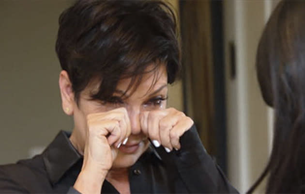 Kris Jenner sobbing