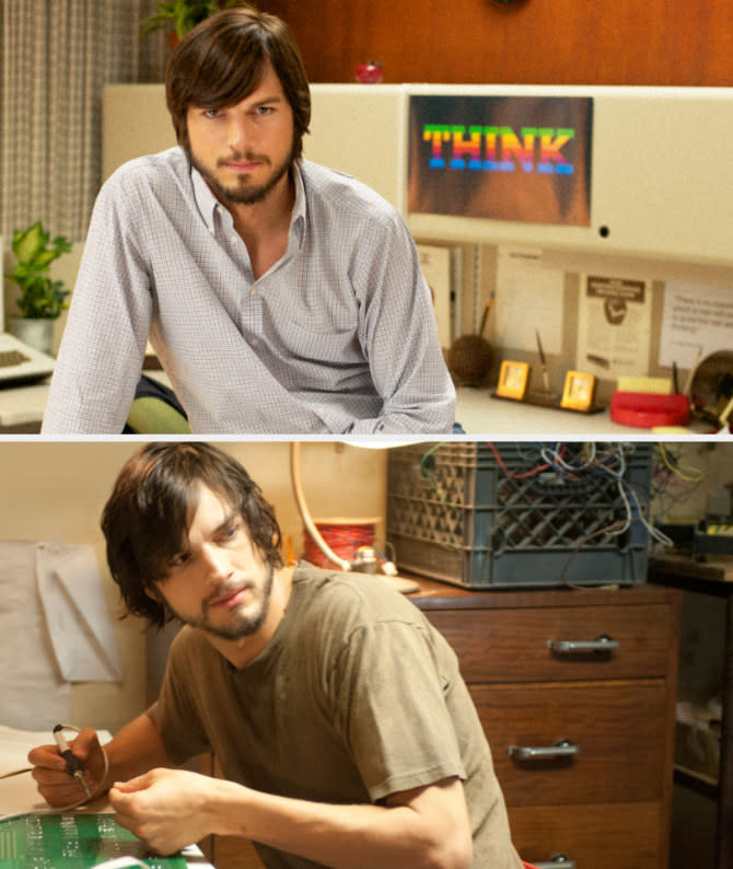 Stills of Ashton Kutcher in the film "Jobs."