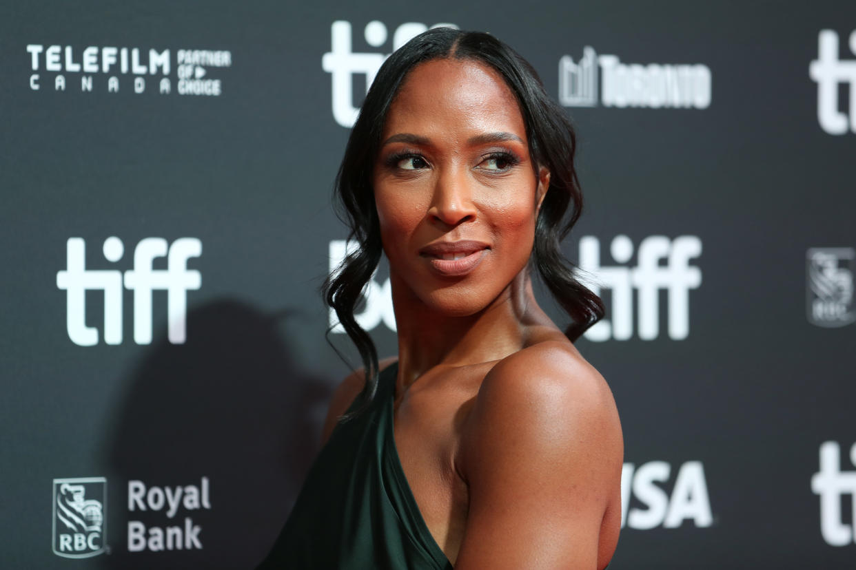 TORONTO, CANADA - SEPTEMBER 16 : Sasha Exeter attends the 'Sly' premiere during the 2023 Toronto International Film Festival at Roy Thomson Hall in Toronto, Ontario, Canada on September 16, 2023. (Photo by Mert Alper Dervis/Anadolu Agency via Getty Images)