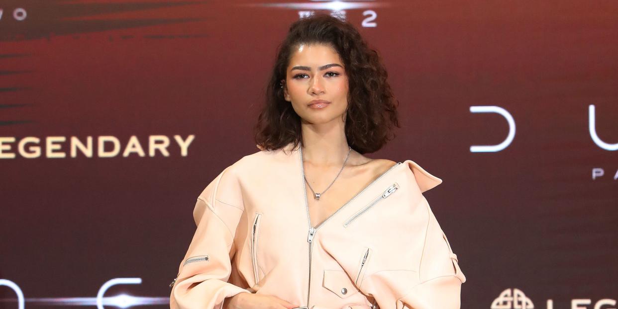 seoul, south korea february 21 zendaya attends the press conference for dune part two on february 21, 2024 in seoul, south korea photo by chung sung jungetty images