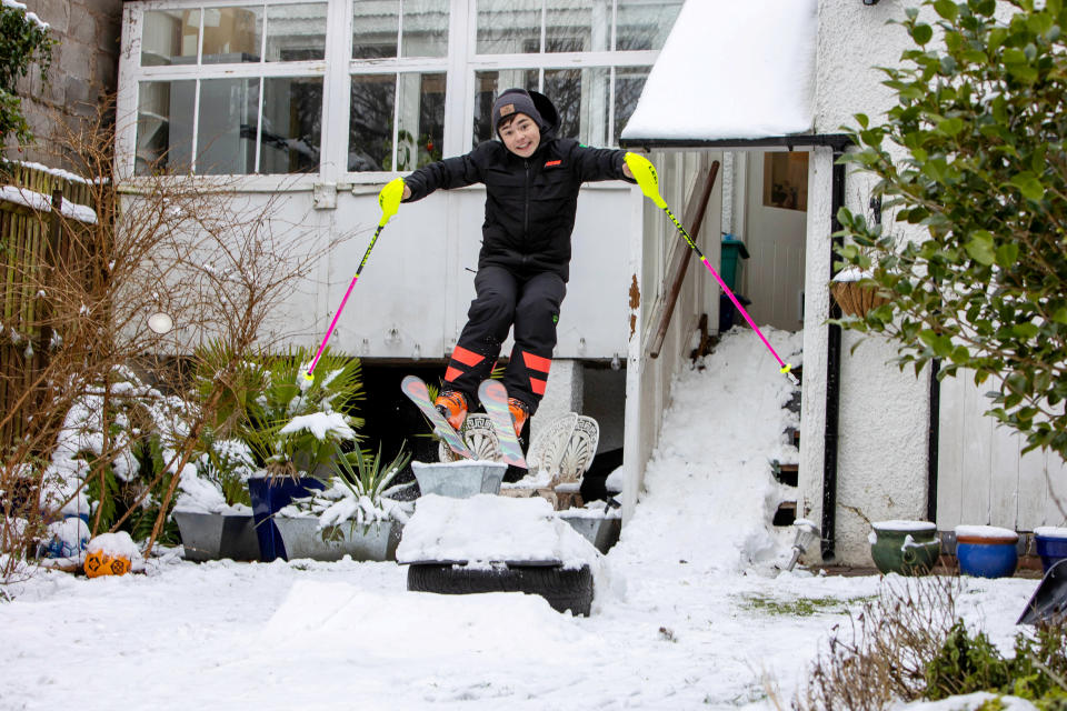 Eddie 'The Eagle' Edwards has backed schoolboy skiing ace George Brown in his bid for future Winter Olympic glory