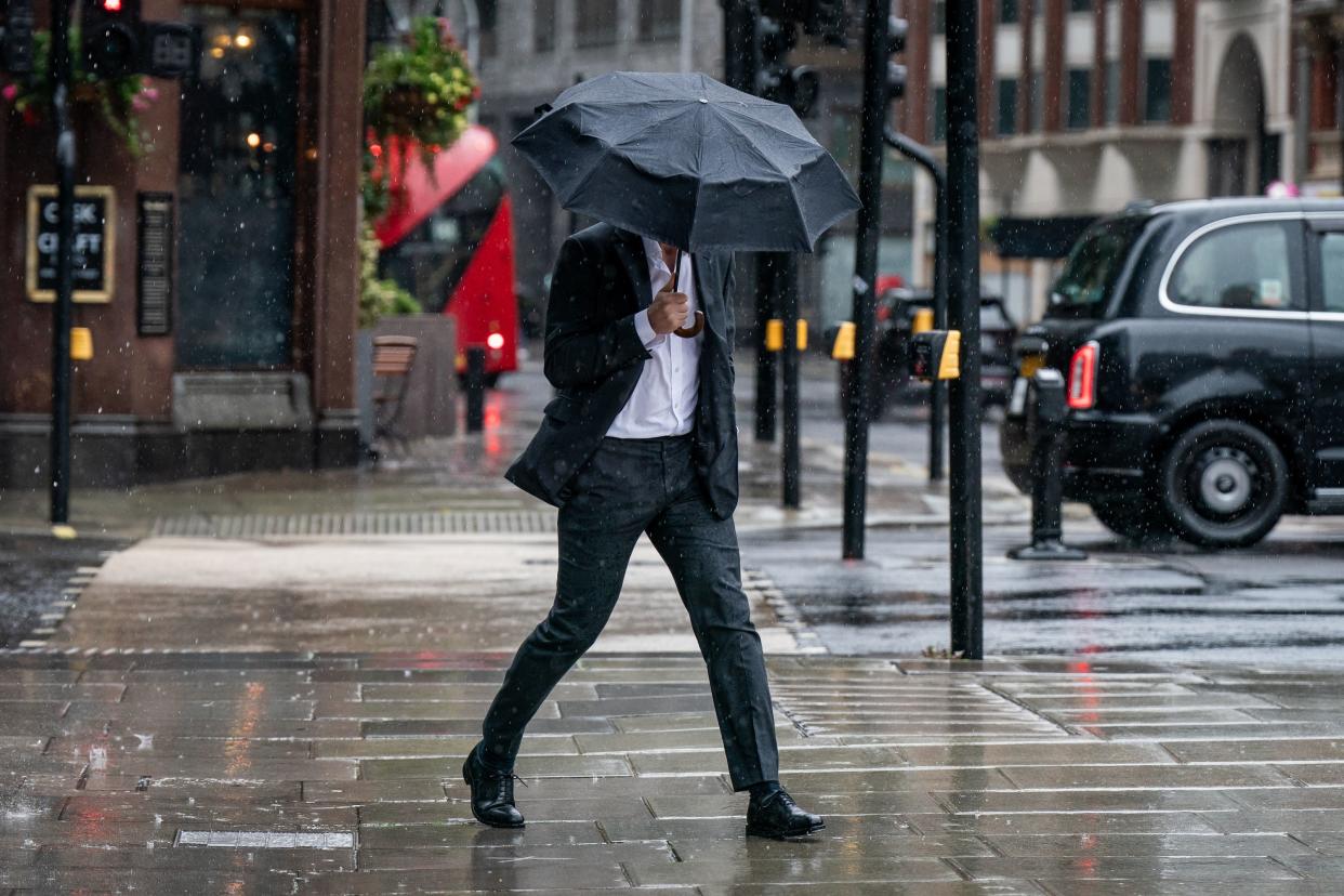 Britons will need their brollies on Sunday (PA)