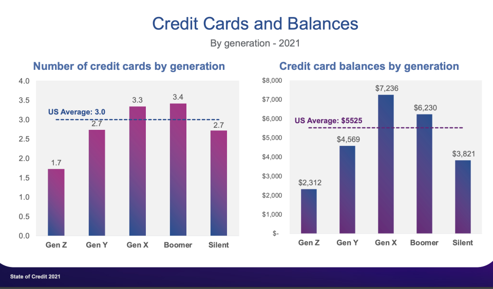 Experian Credit Cards Balances