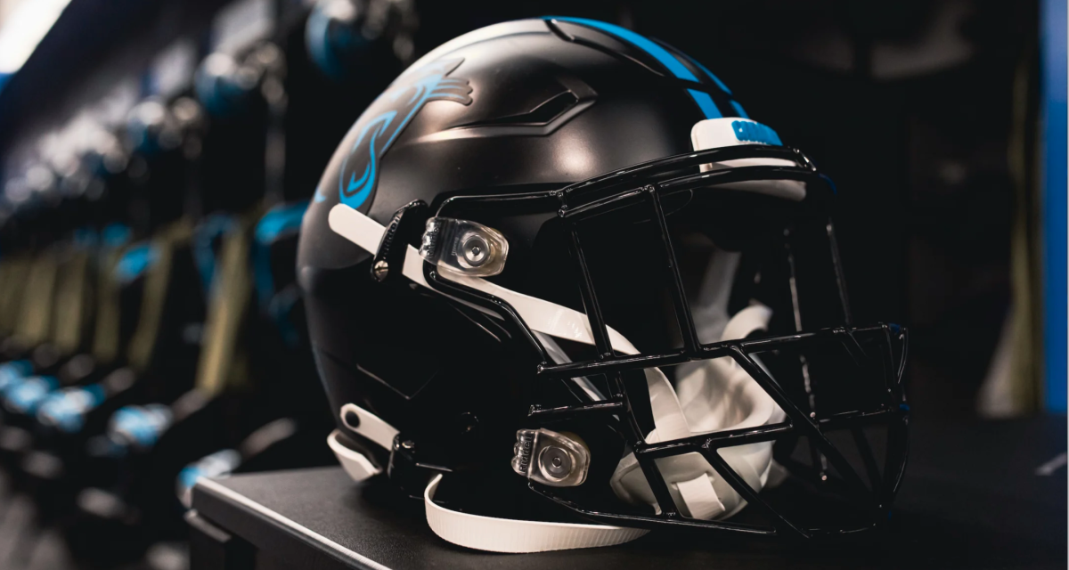 Carolina Panthers unveil black team helmet, debut set for Week 10