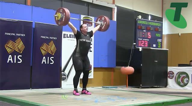 Kiwi weightlifter Laurel Hubbard's win has sparked criticism in the sport. Pictures: Australian Weightlifting Federation