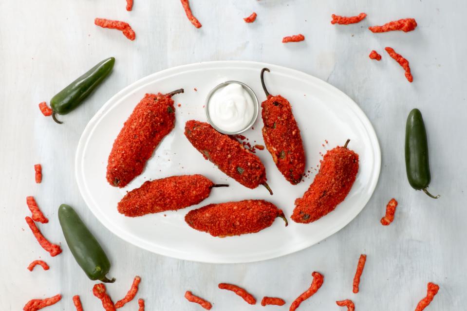 Flamin' Hot Cheetos Stuffed Jalapeños