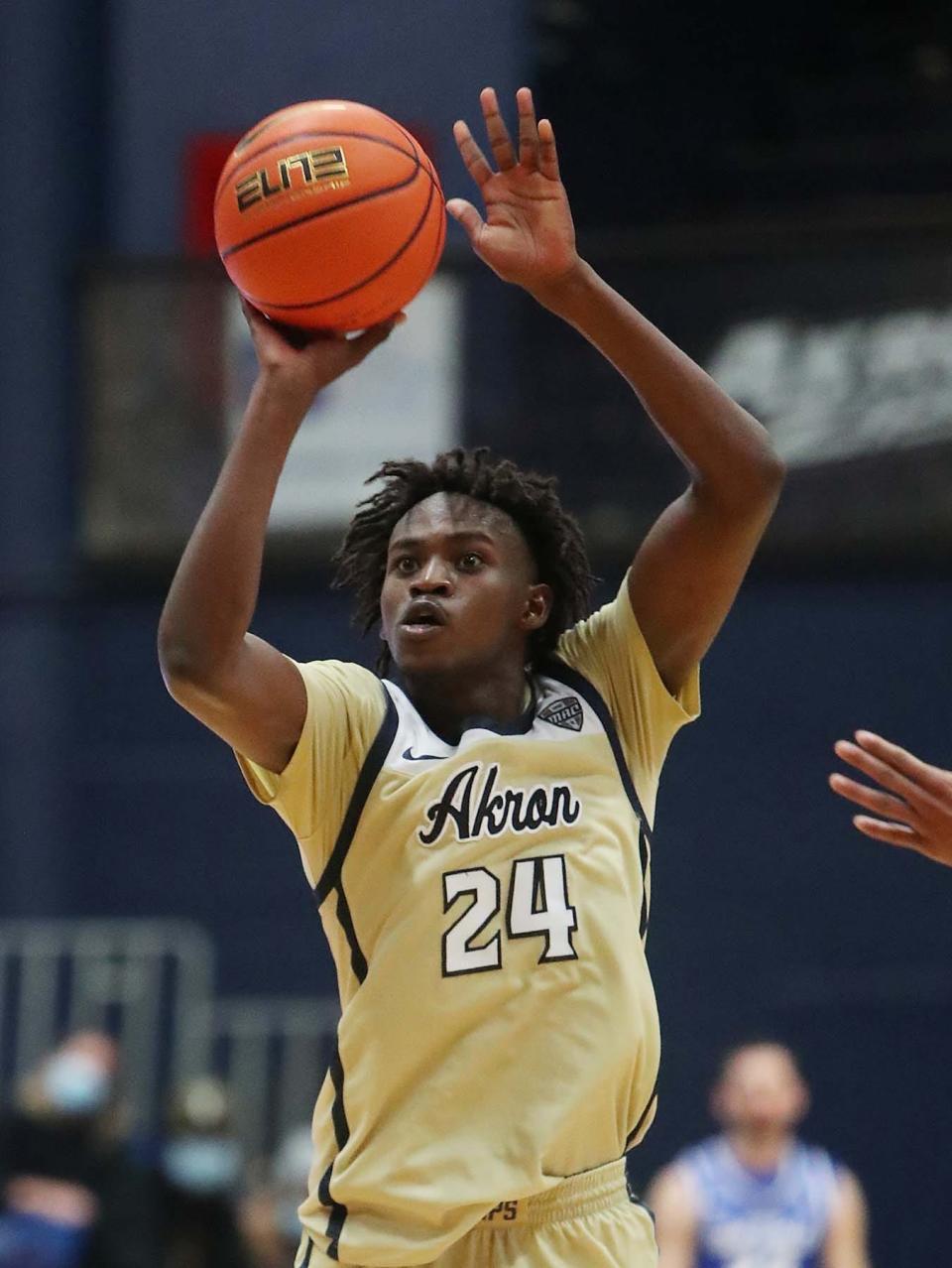 University of Akron forward Ali Ali has embraced a bigger role for the Zips this season. [Jeff Lange/Beacon Journal]