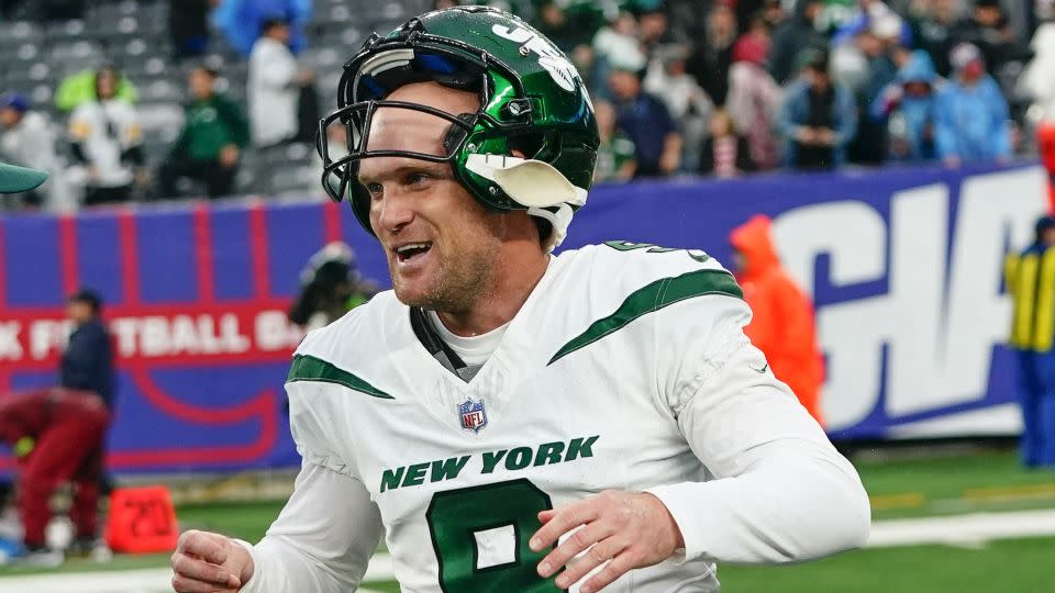 Zuerlein celebrates after kicking the game-winning field goal. - Frank Franklin II/AP