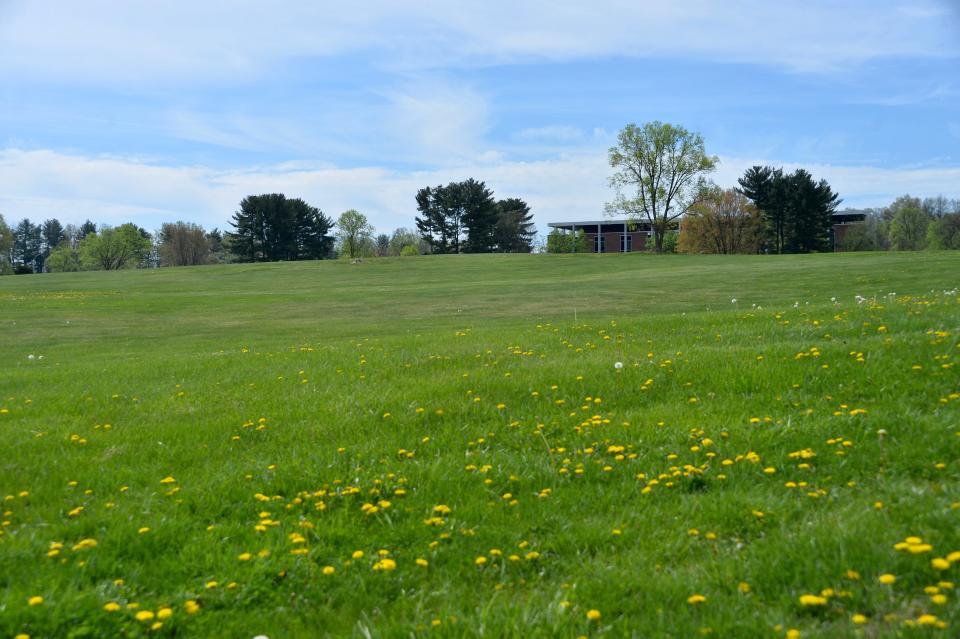 A new school, to be built in this field in front of the district's Center for Educational Services along Downsville Pike, is scheduled to open in August 2027. Fountain Rock Elementary School and Hickory Elementary School are scheduled to close in June of 2027.