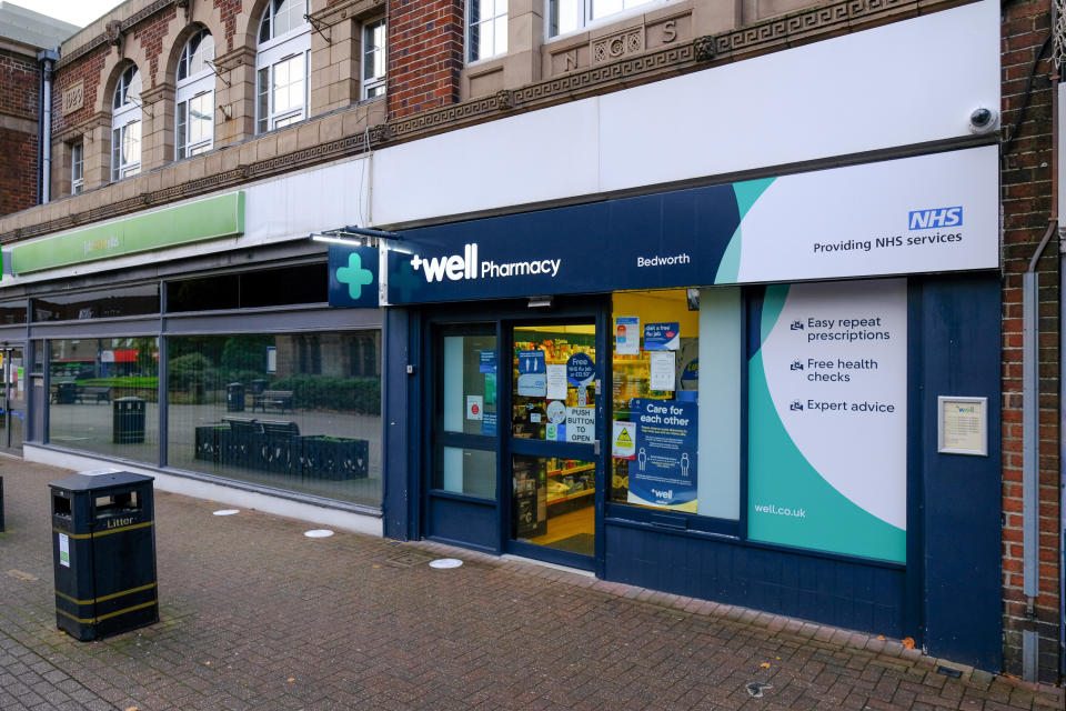 Well Pharmacy in Bedworth where Simpson worked. (SWNS)