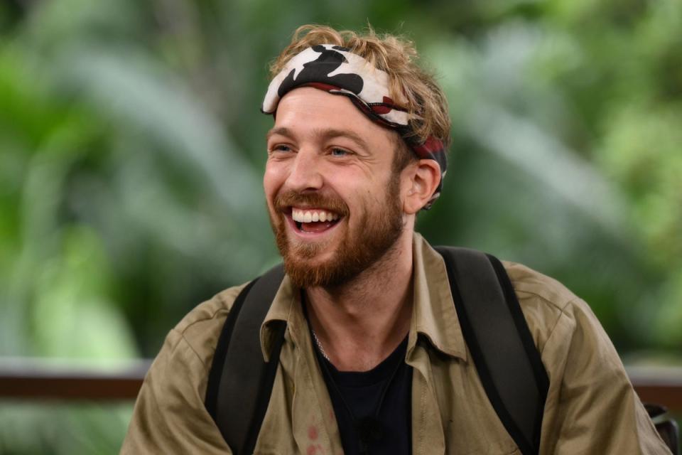 Sam Thompson on ‘I’m a Celeb’ (James Gourley/ITV/Shutterstock)