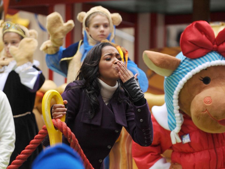 Keke Palmer at the Macy's thanksgiving day parade 2009