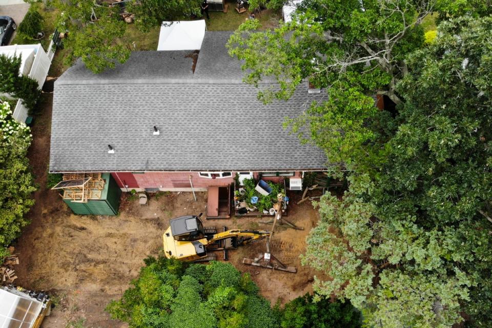 The search of Mr Heuermann’s home came to an end on Tuesday after investigators spent almost two weeks combing through the property (Copyright 2023 The Associated Press. All rights reserved.)