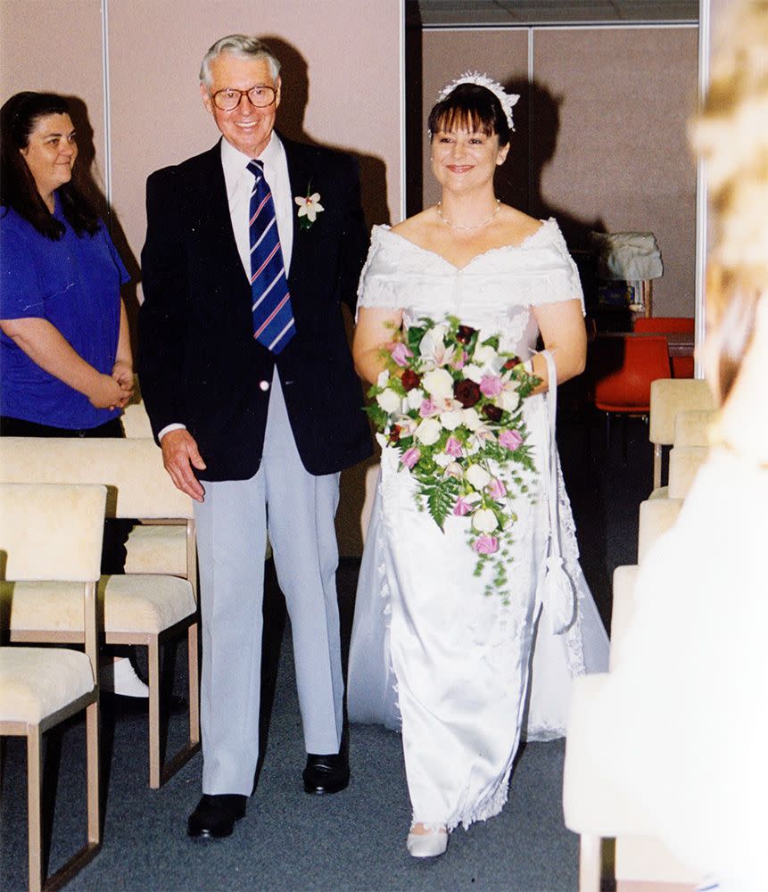 Robert walked Tonya down the aisle on her wedding day.